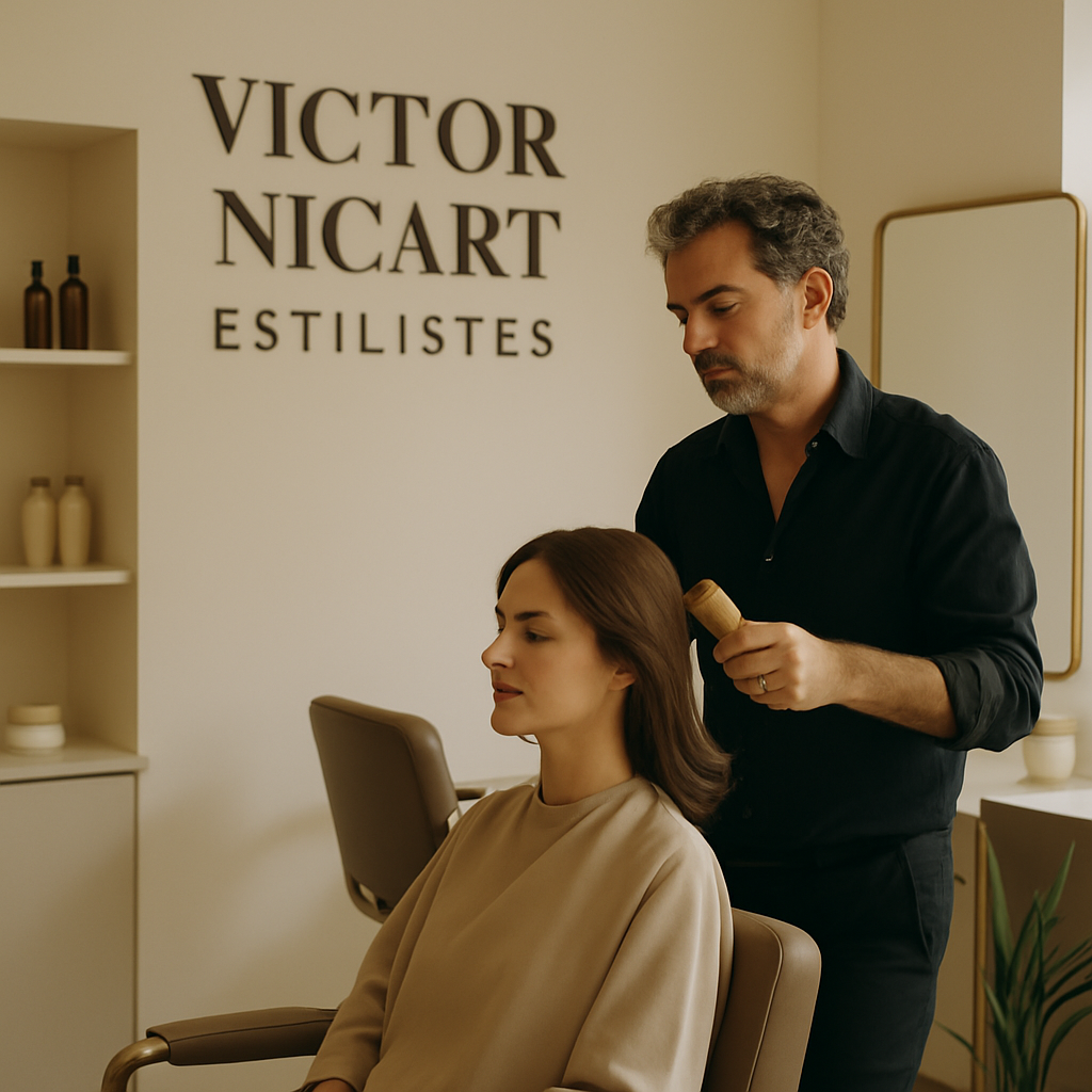 Detalle del espacio de Víctor Nicart Estilistes